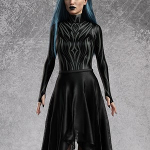 Gothic Clothing Women, Black Set For Woman, Goth Outfit Woman, Rave Outfit Woman, Gothic Bodysuit Women, Festival Cheeky Outfit, Unique Set