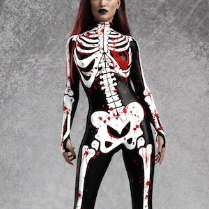 Halloween Adult Costume, Skeleton With Heart Costume, Skeleton Halloween Bodysuit, Costumes For Halloween, Costume Women, Unique Outfit
