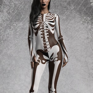 Skeleton Mesh Costume For Woman, Halloween Costume Woman, Mesh Halloween Party Costume, Mesh Adult Costume, Halloween Costume Woman Unique