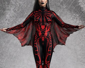 Chiroptera Sangre Wings Costume Set: Rave Festival Outfit
