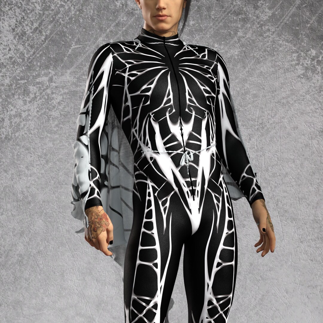 Scb Rave Festival Male Bodysuit, Rave Set Man, Black Set Men, Mens Spider ...