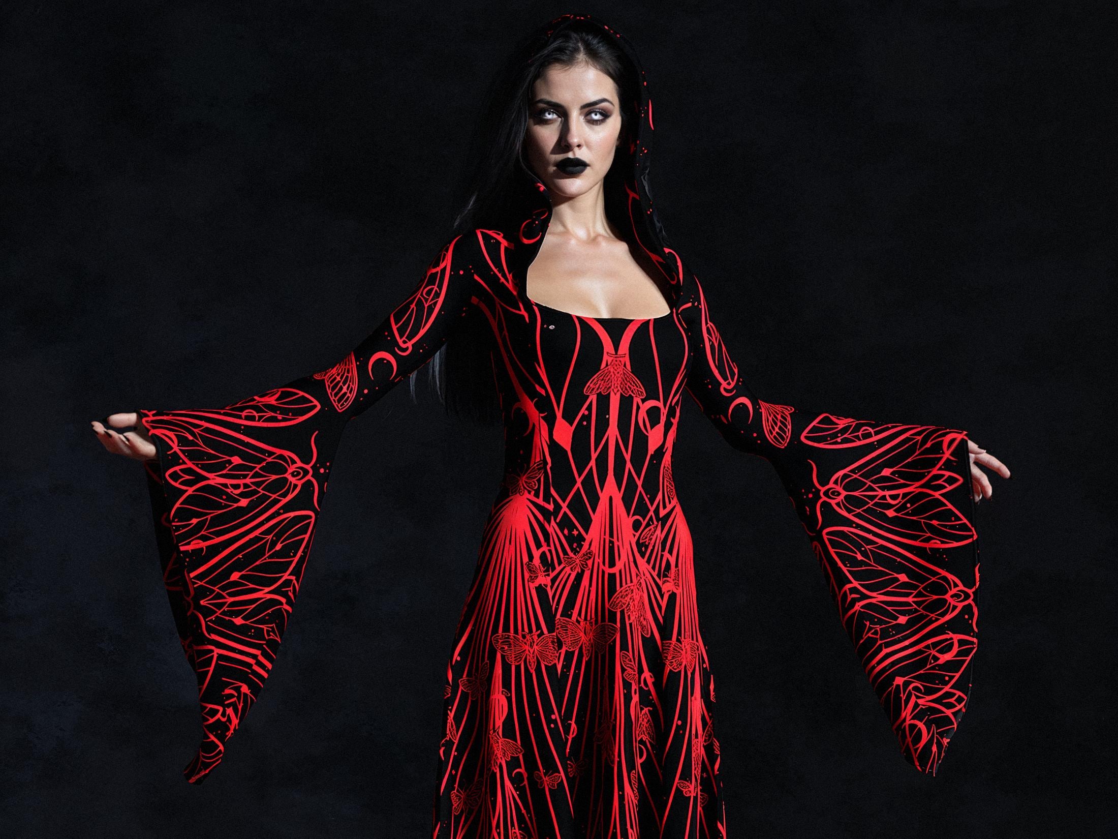 Vampire Red Dress - Etsy