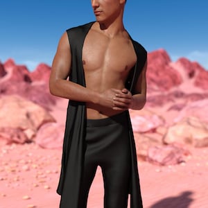 Festival Male Black Set, Performance Set, Party Rave Set, Disco Party Male Set, Music Festival Set, Festival Men Outfit, Burning Man Outfit