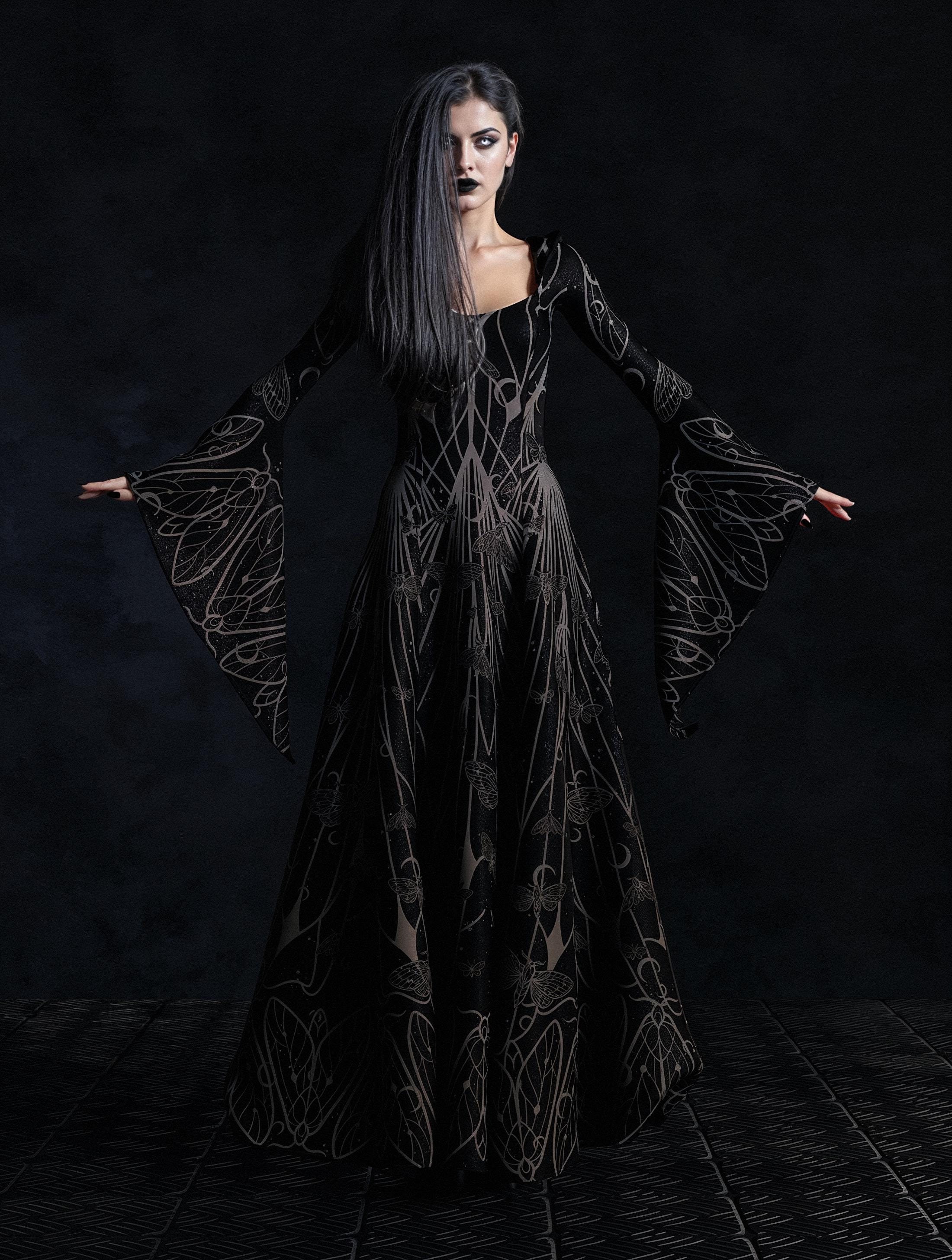 Gothic Witch Dress Etsy