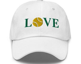 LOVE Tennis Hat, Tennis Hat, LOVE Hat, Tennis Team, Tennis Uniform, Tennis Gift