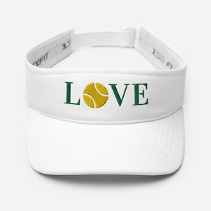 LOVE Tennis Visor, Tennis Hat, LOVE Hat, Tennis Team, Tennis Uniform, Tennis Gift