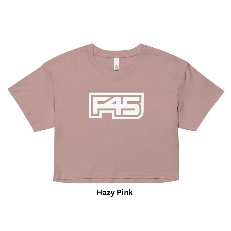 F45 Womens crop top, Gym Shirt, Workout Shirt image 5