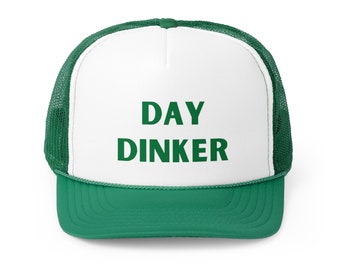 Day Dinker Pickleball Hat, Pickleball Trucker Hat, Custom Trucker Hat, Funny pickleball