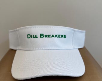 Visera de Pickleball Dill Breakers, visera de Pickleball, gorra de Pickleball personalizada, visera bordada
