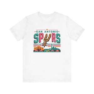 San Antonio Spurs Tee, Sporen T-Shirt, Sporen Retro-T-Shirt Bild 1