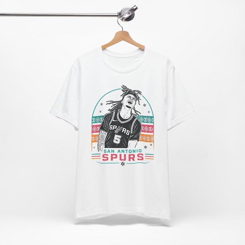 ステフォン・キャッスルTシャツ、サンアントニオ・スパーズ レトロ選手Tシャツ、キャッスルTシャツ、キャッスル スパーズ選手 画像 2