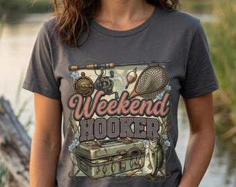 Western Farm Life Weekend Hooker Fishing, png pdf | DTF Ready-shirt met hoodieontwerp | Transparant 300 dpi