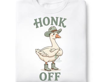 Sassy Goose, png, western cowgirl-illustratie, retro cottagecore-kunst (digitale download)