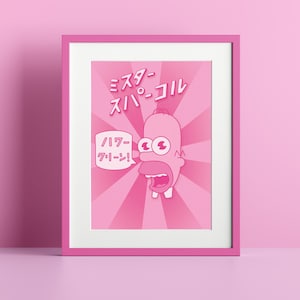 Mr Sparkle - Impresión rosa A4