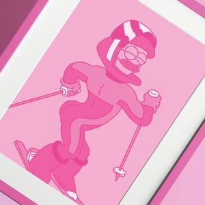 Dumm Sexy Flandern - A4 Rosa Print