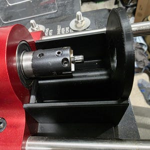 Henderson Precision Trimmer chip tray.  Catches all the brass shavings for a cleaner work area and an easier clean-up.