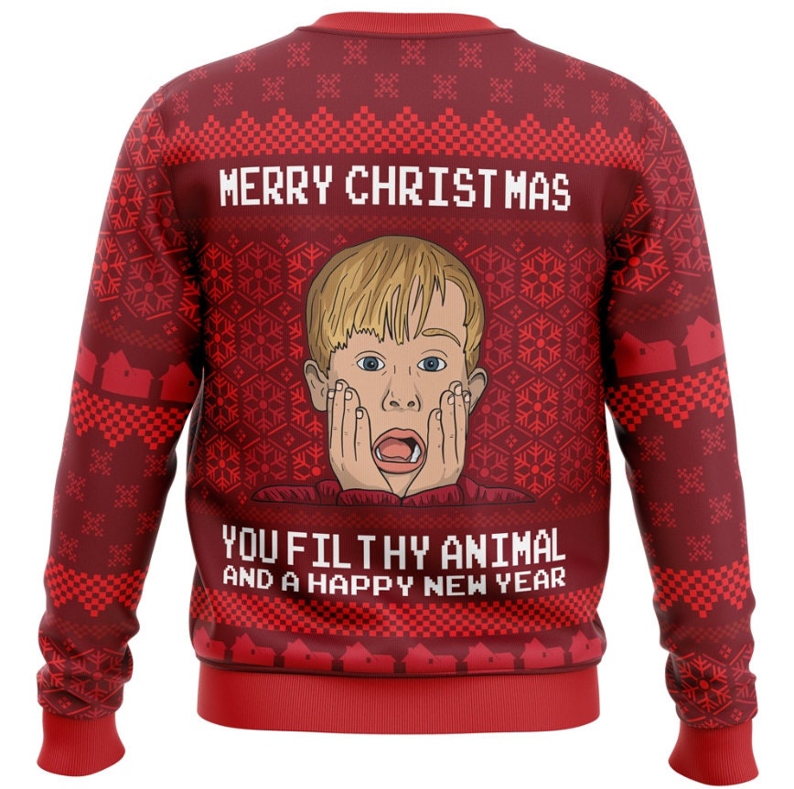 Discover Home Alone Ugly Christmas Sweater, Kevin Unisex Sweater, Ugly Christmas Pattern, Christmas Sweatshirt, Gift for Family