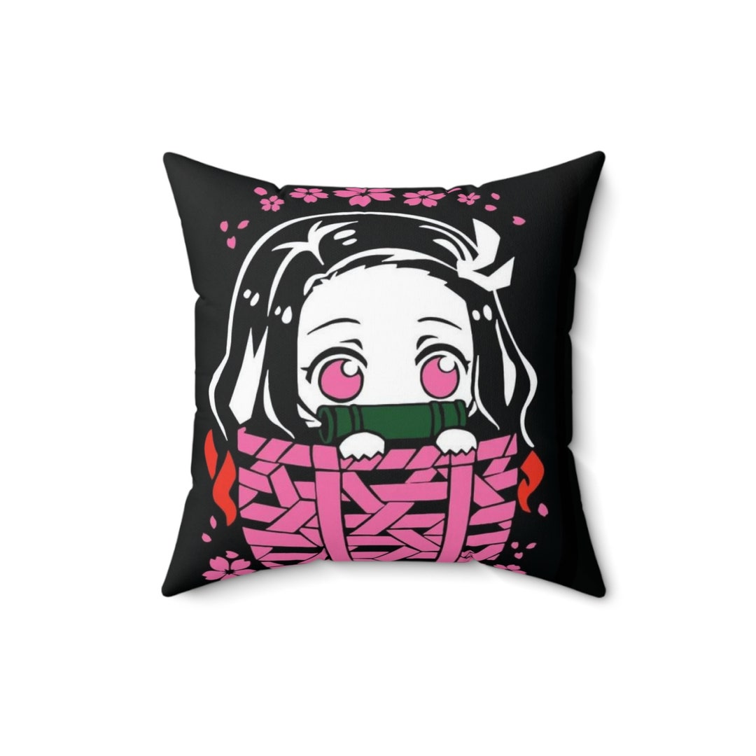 Anime Pillow Demon Slayer Nezuko Cute Anime Cuddly Pillow Etsy