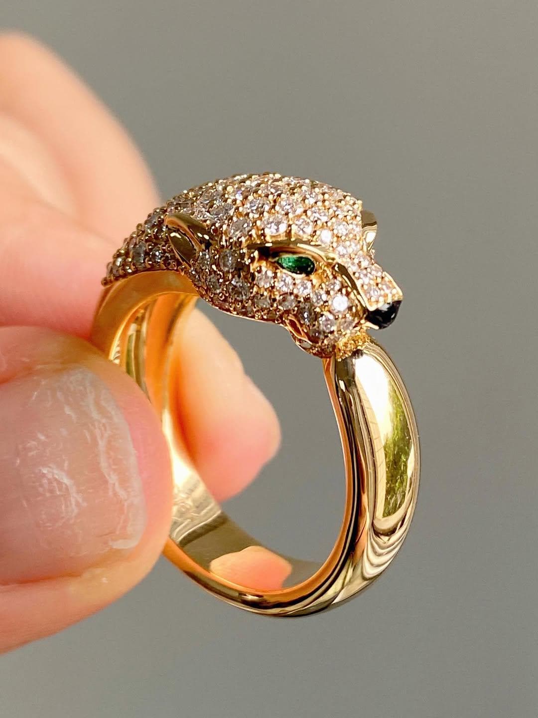 Cartier ゴールドリング ダイヤモンド装飾 Vintage cartier diamond ring - Etsy 日本