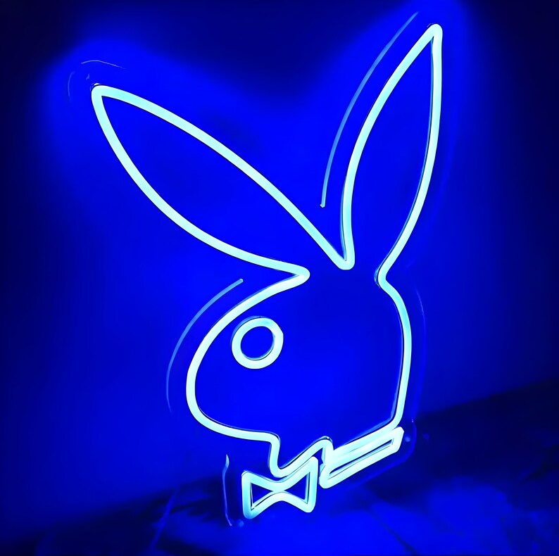 Playboy Neon Sign, RGB Led Playboy Neon Led Wall Sign, Wall Decor, Home