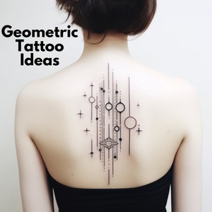 Geometric Tattoo Ideas - Space Themed