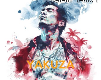Yakuza - Watercolour Clipart