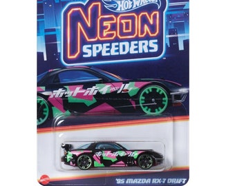 Hotwheels | Neon-speeders | '95 Mazda RX-7 Drift | HLH72 | HRW70