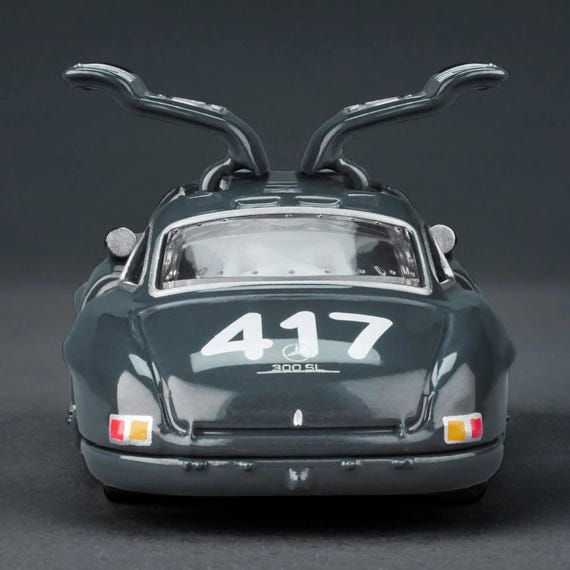 HOT WHEELS ELITE 64 RLC Mercedes-Benz 300 SL gris NOC étui de