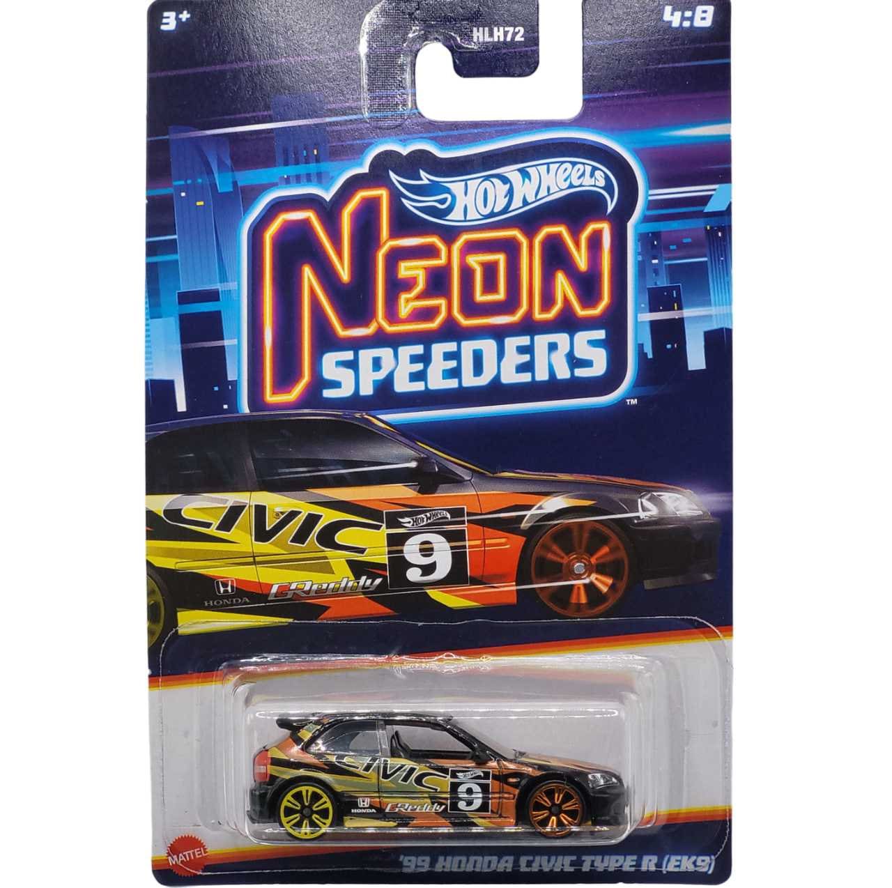Hotwheels | Neon SPEEDERS | '99 Honda Civic Type R (EK9) | HLH76