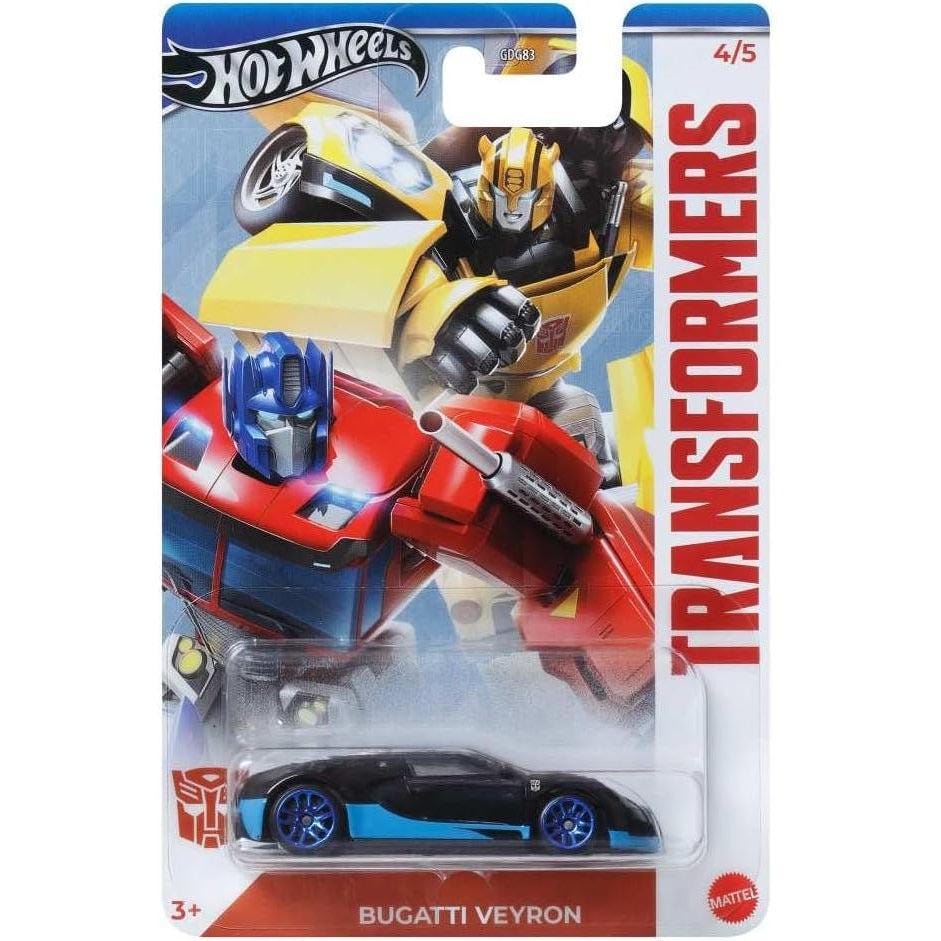 Hot Wheels 1:64 Transformers Bugatti Veyron GDG83 HRV61 Die-cast