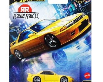 Hot Wheels 1:64 Premium Car Culture Ronin Run II Nissan Skyline GT-R R32 Pandem JBK88 fpy86
