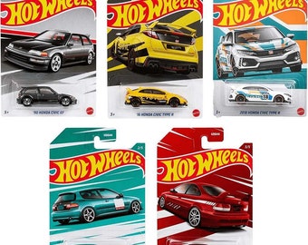 Hot Wheels Honda Civic Aniversario Set de 5 - Leyendas icónicas del JDM GDG44 HFW38 979V