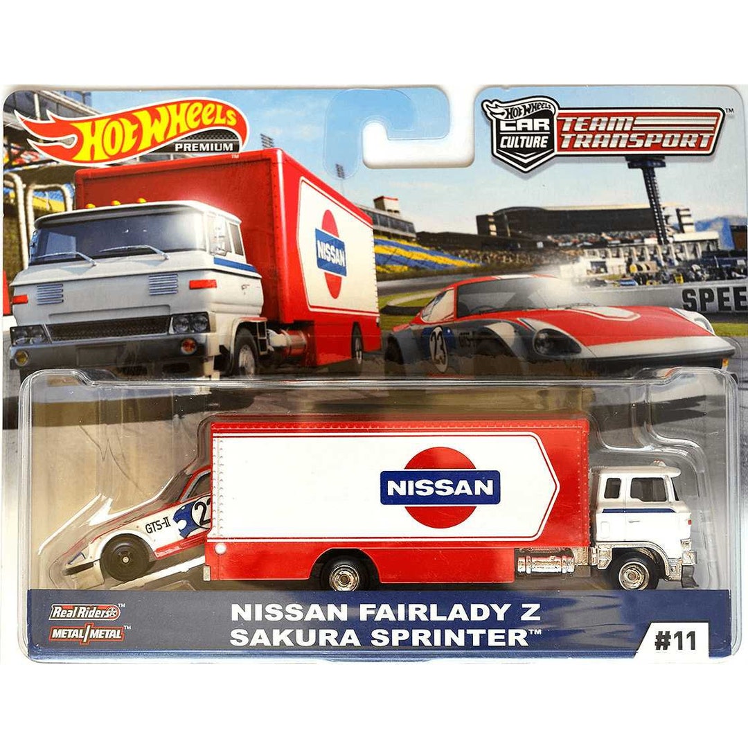 Hot Wheels Nissan Fairlady Z & Sakura Sprinter – Team Transport