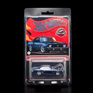 Hot Wheels 1:64 RLC Exclusive 1969 Chevy Camaro SS – Spectraflame Steel Blue HNL21 Die-Cast Model