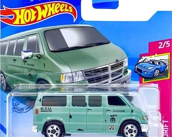 Hot Wheels 1:64 Dodge Van MoonEyes – HW Drift 50/250 Pastel Green rare Die-Cast Model