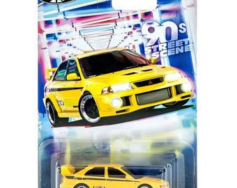2025 Hot Wheels '90s Street Scene Mitsubishi Lancer Evolution VI 2/5 1:64 Die-Cast Model – JCB58