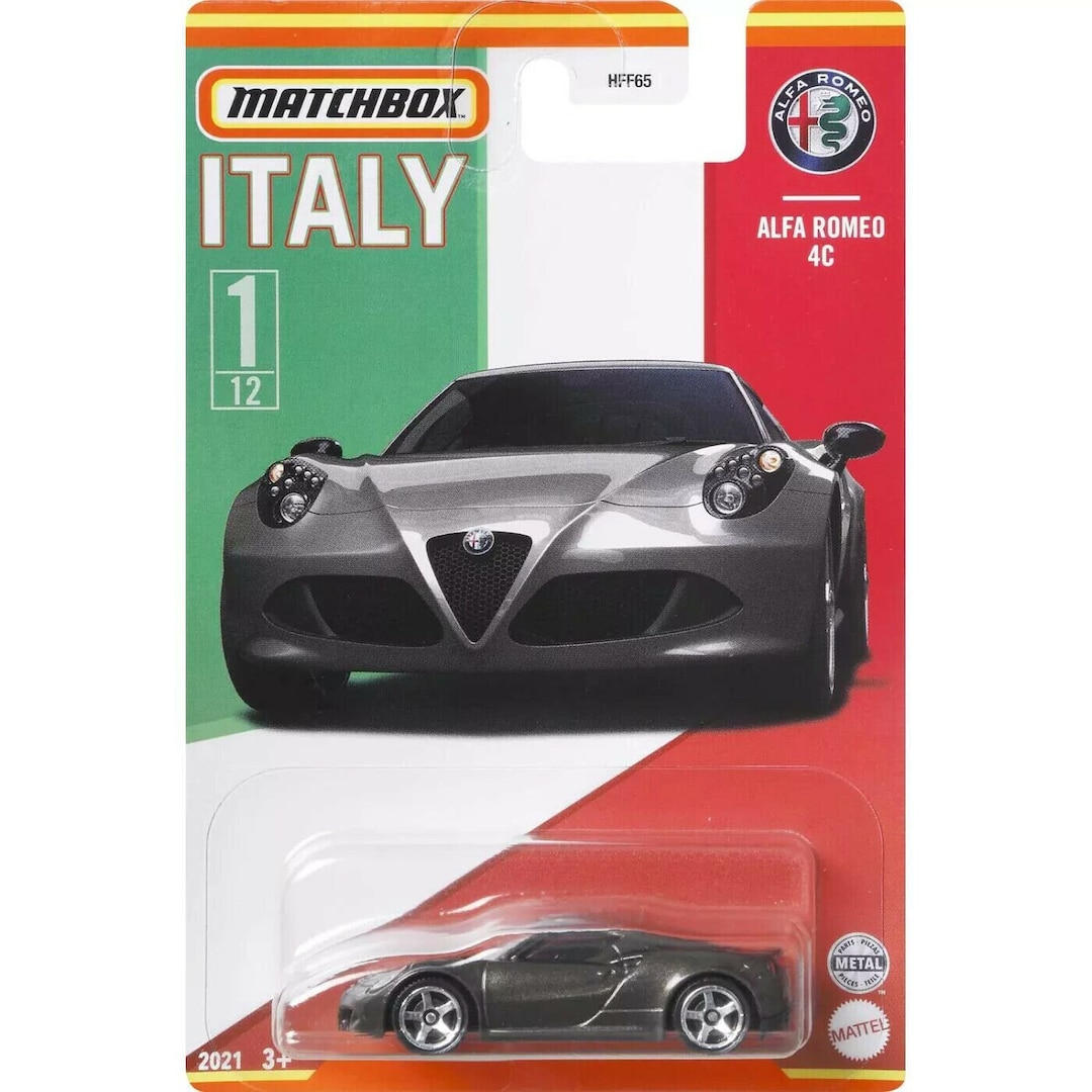 Matchbox Alfa Romeo 4C – Stars of Italy HFF65 1/64 Die-cast Model