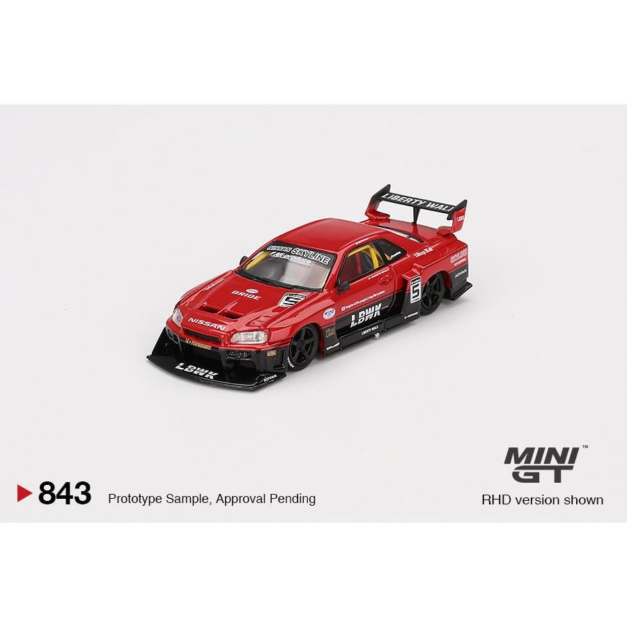 MiniGT 1:64 日産スカイライン GT-R (R34) スーパーシルエット – #843