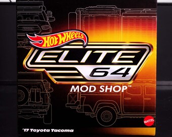 Hot Wheels Elite 64 Mod Shop '17 Toyota Tacoma – Solid Gloss White
