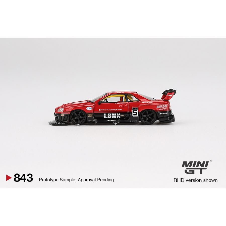 MiniGT 1:64 日産スカイライン GT-R (R34) スーパーシルエット – #843