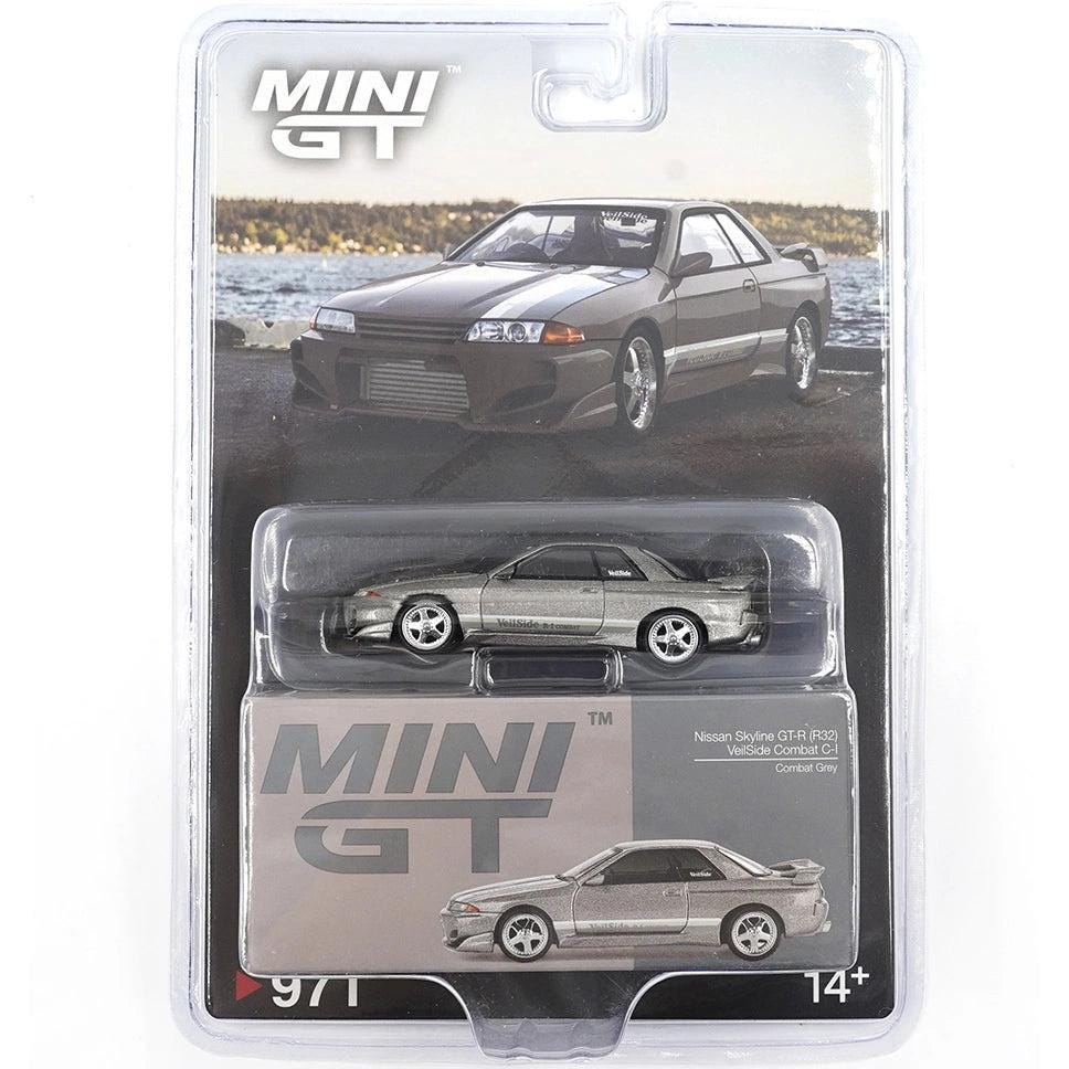 MINI GT 1:64 Nissan Skyline GT-R (r32) veilside combat c-i — gris