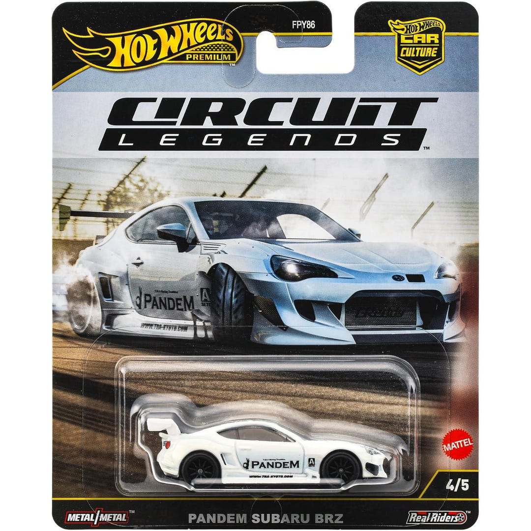 Hot Wheels Slide Street #4/5 - Subaru BRZ Pandem - Diecast 1:64 Real Riders - Neuf Sous Blister