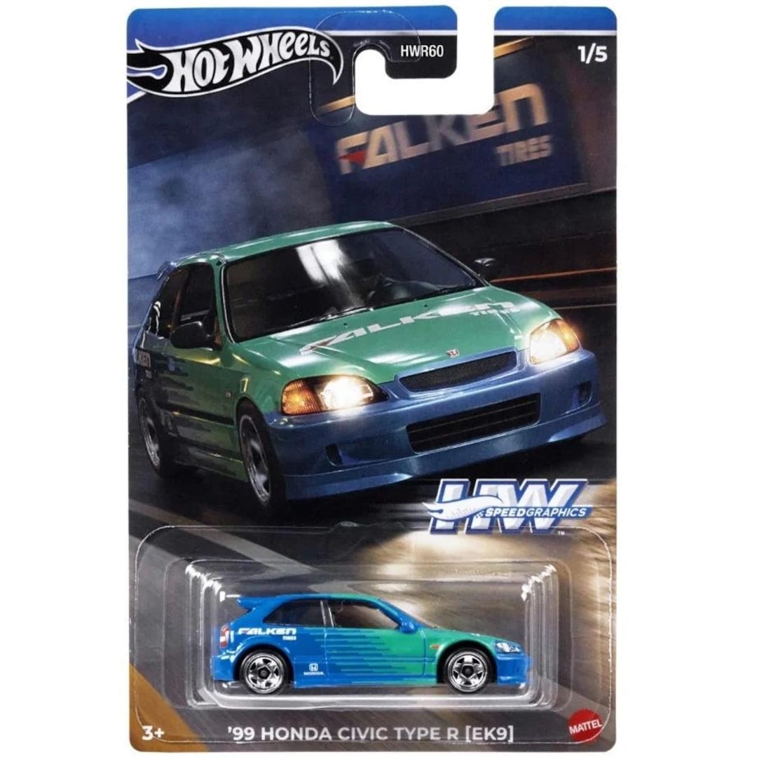 ホットウィール   ‘99 HONDA CIVIC TYPE R (EK9) Amazon.com: Hot Wheels '99 Honda Civic Type R [EK9], [White] J