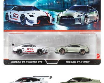 Hot Wheels Premium 2-pack Nissan Gt-r Nismo Gt3 / Nissan Gt-r (r35