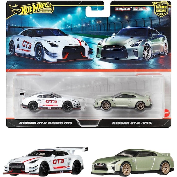 Hot Wheels Premium 2-pack Nissan Gt-r Nismo Gt3 / Nissan Gt-r (r35