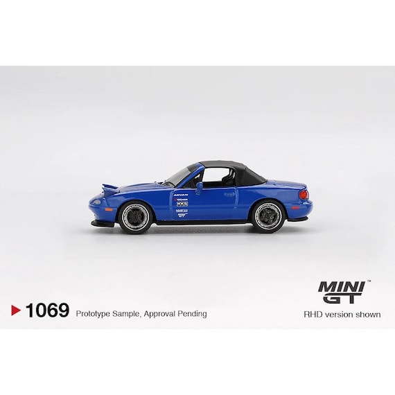Mini GT 1:64 Mazda Miata MX-5 (NA) Tuned Version Dark Blue Lhd