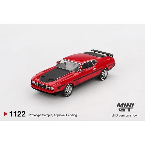 Minigt 1:64 Ford Mustang Mach 1 1971 – Race Red #1122 MGT01122 - Etsy