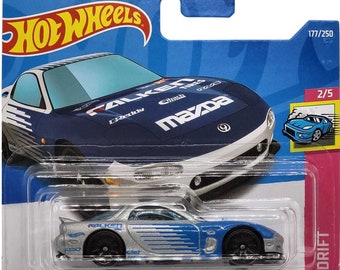 Hot Wheels '95 Mazda RX-7 Falken – HW Drift 177/250 Rare 1/64 Die
