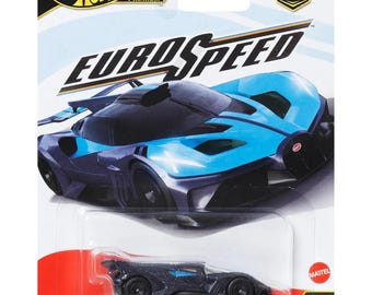 Hot Wheels 1:64 Bugatti Bolide – Car Culture Euro Speed 1/5 FPY86 JBK79 (Black/Blue)