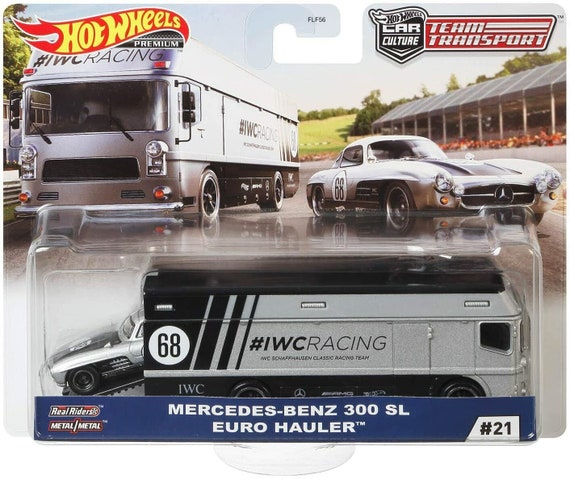 Hot Wheels Team Transport Mercedes-Benz 300 SL On Euro Hauler #21 - View #2